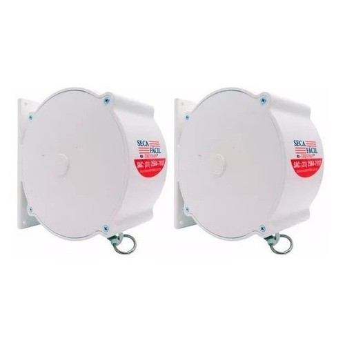 Kit 2 Varal Parede Retratil Seca Fácil 30m Trevisan Branco em Oferta na Shopee