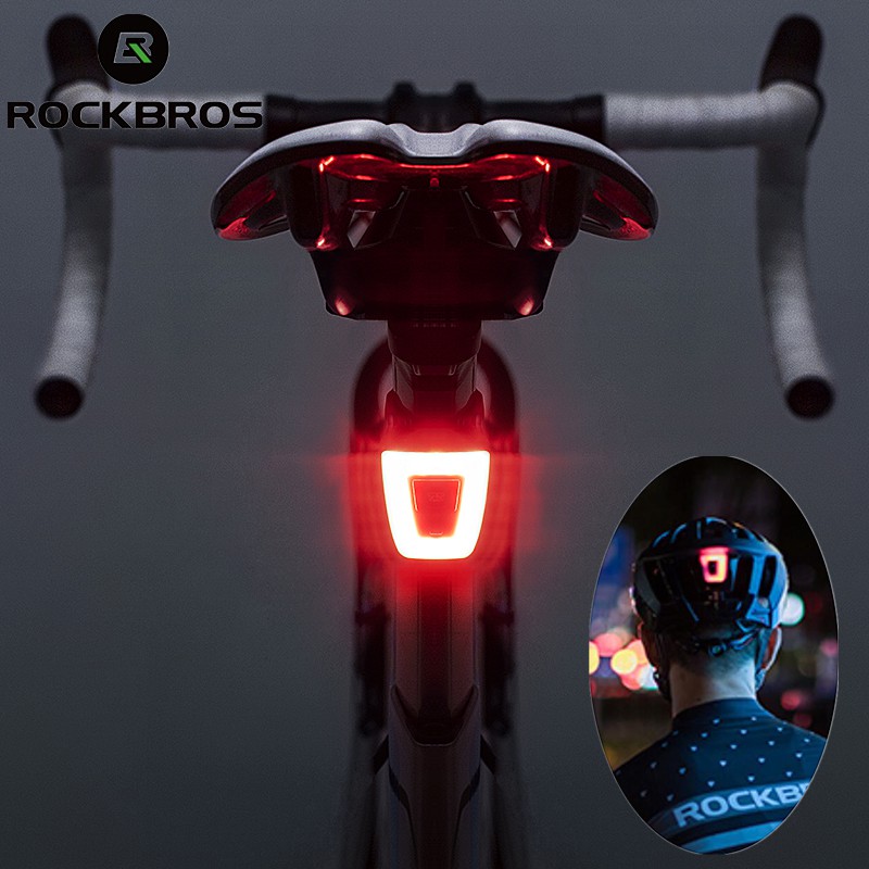 ROCKBROS Luz Traseira À Prova D'água Aviso Traseiro MTB De Bicicleta De Estrada LED Capacete De