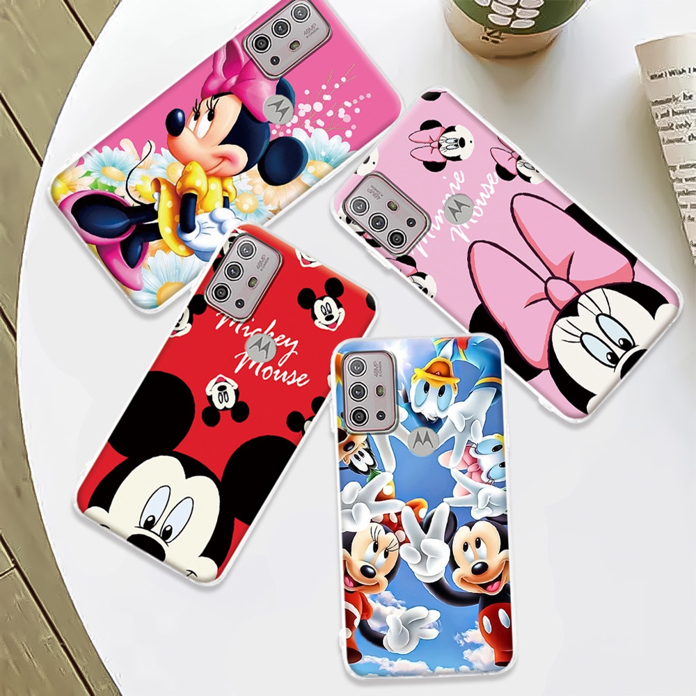 Capa De Celular Flexível Tpu Mickey e Minnie Para Motorola Moto G10 G20