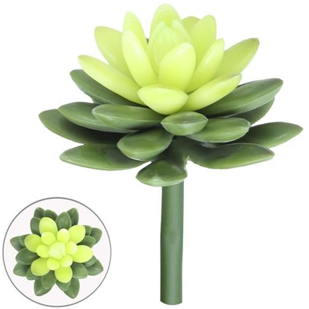 Suculenta Verde 2 Tons Planta Artificial Flor 13cm Arranjo (Produto de  Mostruário) | Shopee Brasil
