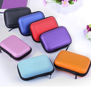 Mini Estojo Zíper Fone Pendrive Multiuso Maquiagem Rígido