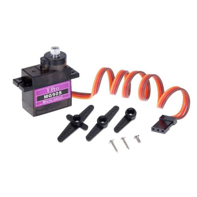Micro Servo Motor Metal Gear MG90S 2,2kg Engrenagens de Metal 9g