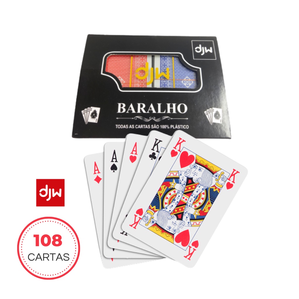 Jogo De Baralho Copag 1001 Duplo Plástico Com 110 Cartas - Baralho -  Magazine Luiza