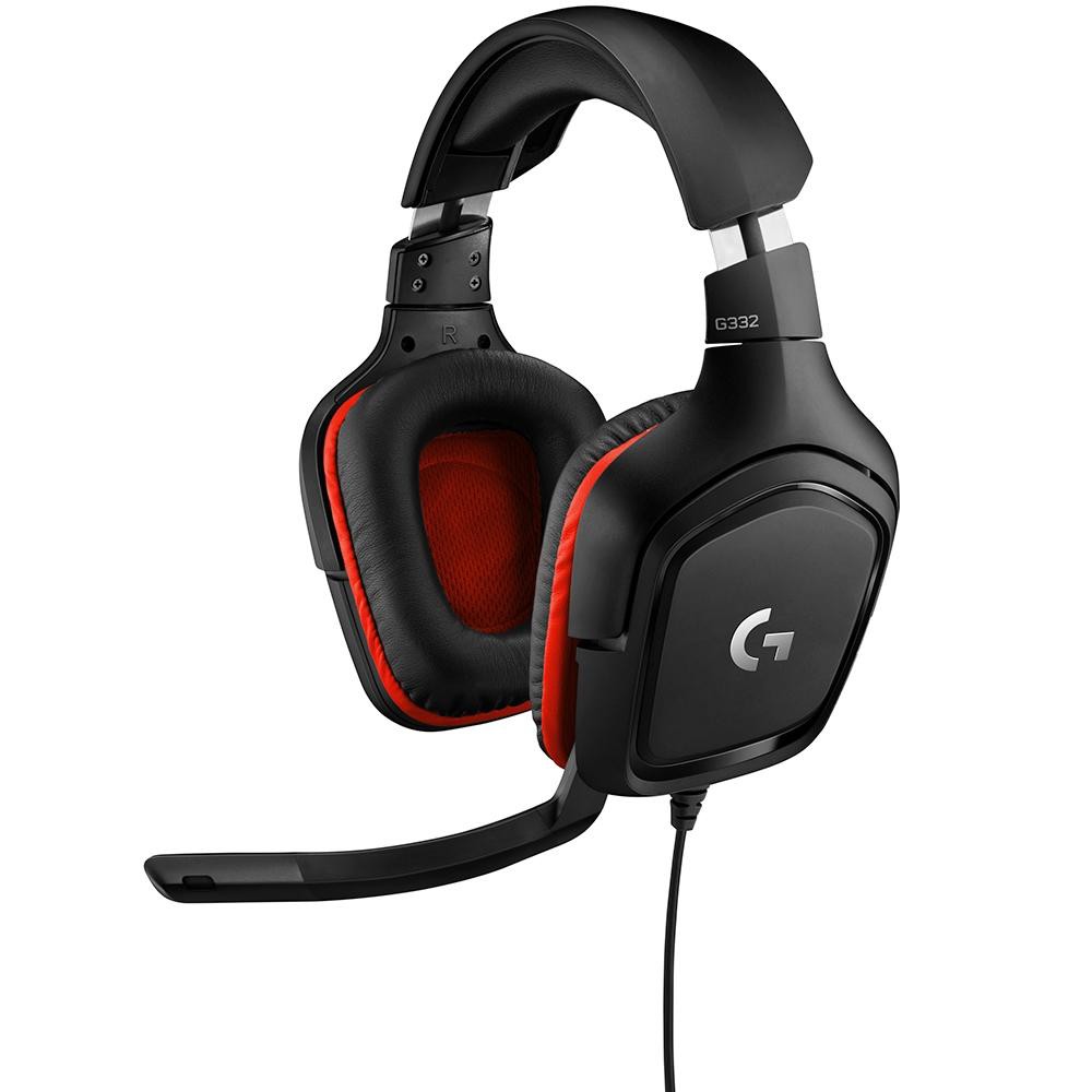 HEADSET LOGITECH G332 GAMER ESTEREO PC/PS4/XBOX ONE NINTENDO SWITCH CONEXÃO P3