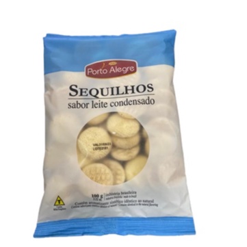 Biscoito Sequilhos Porto Alegre 100g Sabor Leite Condensado - Kit com 3 Unidades