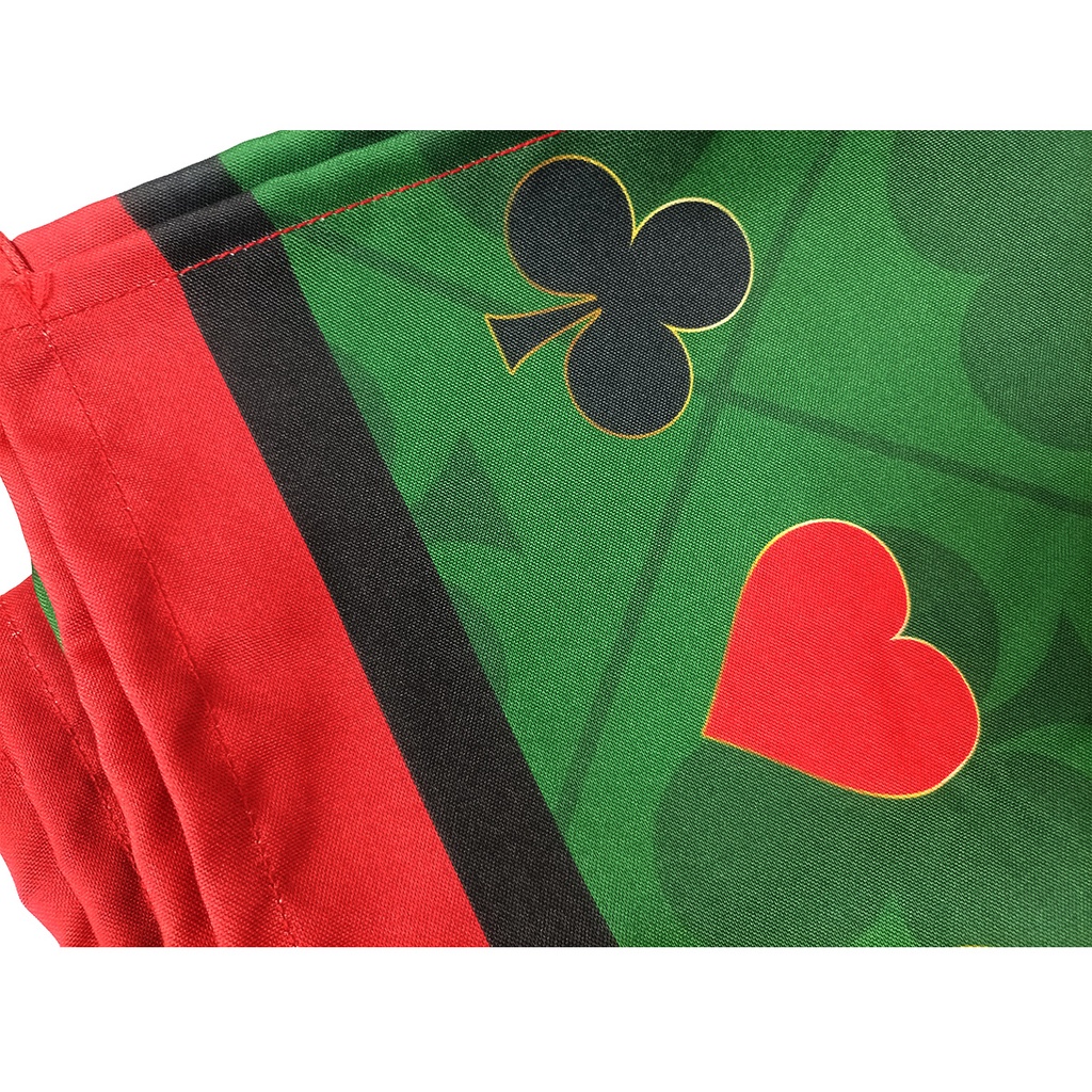 Toalha de Mesa Retangular Estampada Poker 6 Lugares Oxford