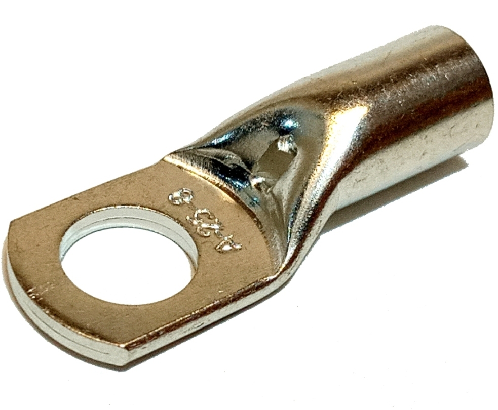 10x Terminal Olhal de Cobre Compressão 25mm Ponteira Bateria