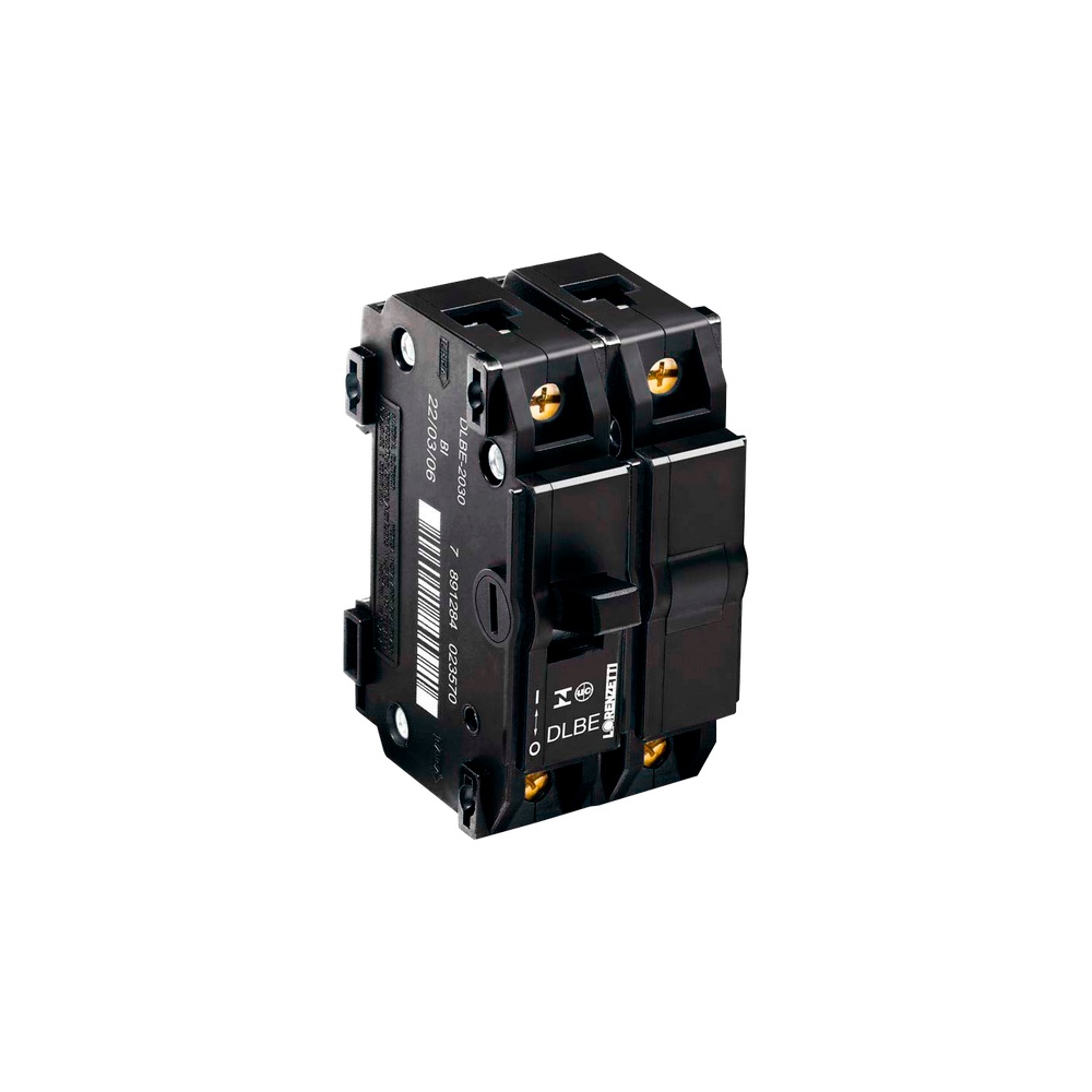 Disjuntor Nema Bipolar Dlb 90a Lorenzetti Bifásico Preto
