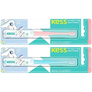Kess Escova Dental Infantil Dentinho Cor Rosa