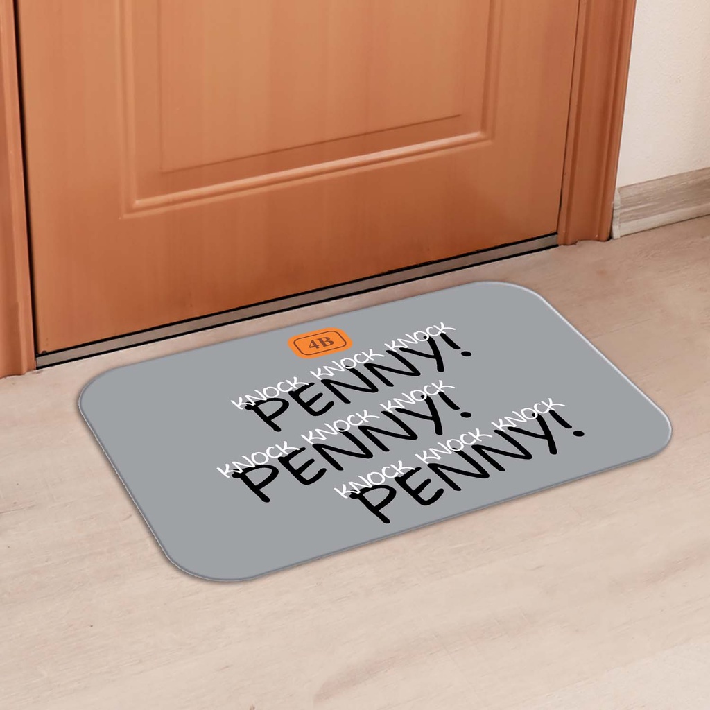 Tapete Capacho Porta  34X60 -  PENNY THE BIG BANG THEORY-Antiderrapante Emborrachado-SERIES em Oferta na Shopee
