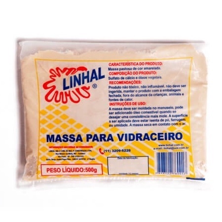 MASSA VIDRACEIRO LINHAL PCT.C/500gramas pct