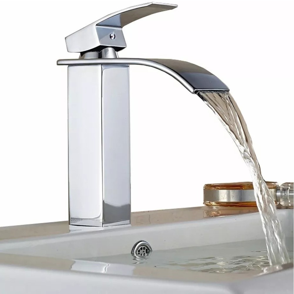 Torneira Cascata Banheiro Misturador Monocomando Mesa Baixa GT840 Lorben