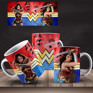 Caneca Porcelana - Xícara  Presente Mulher Maravilha