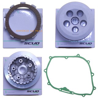 Kit Embreagem Cubo Plato Discos Junta Moto Honda Cb 300 Xre 300 Original Scud