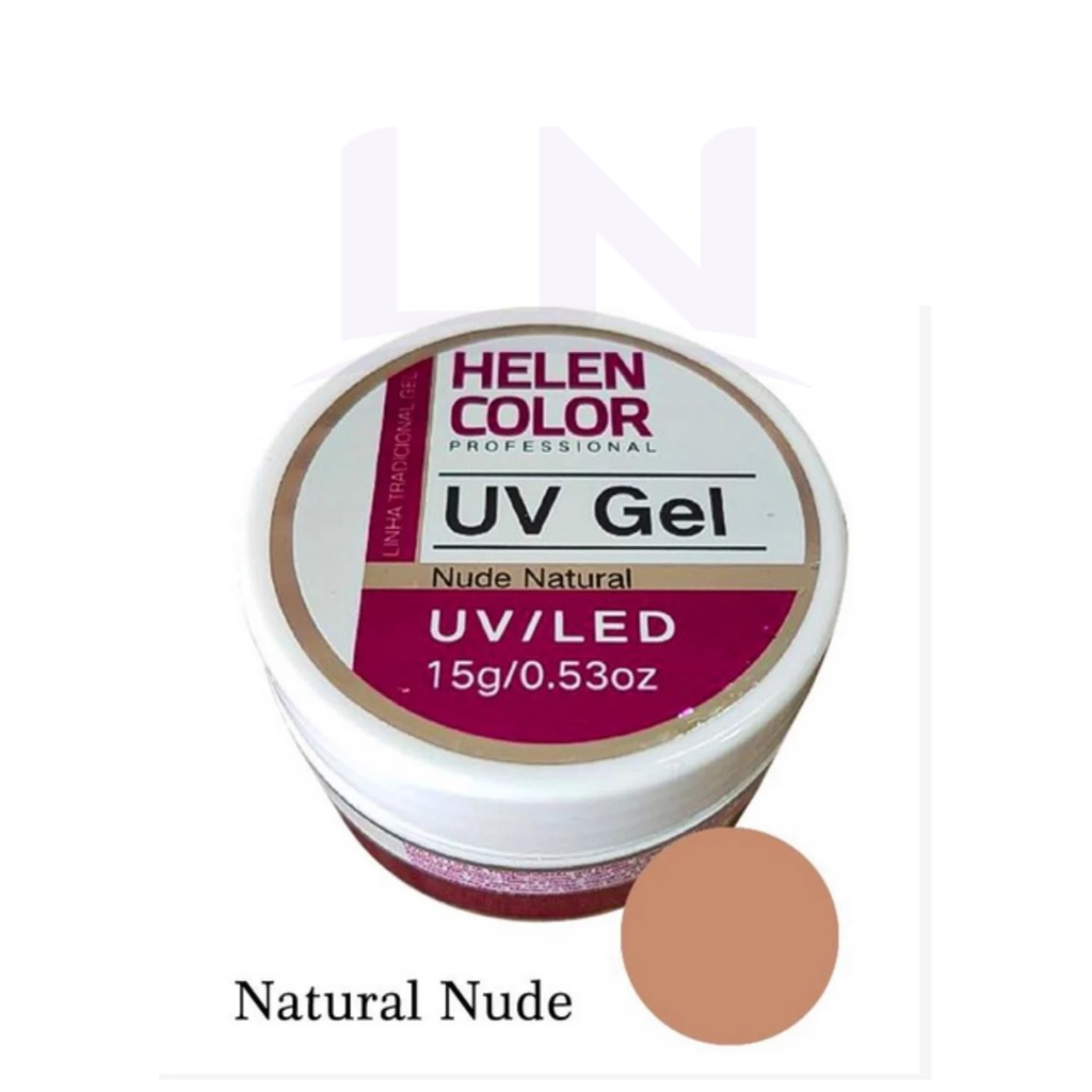 Gel Helen Color UV Gel Nude Natural 15ml Unhas em gel