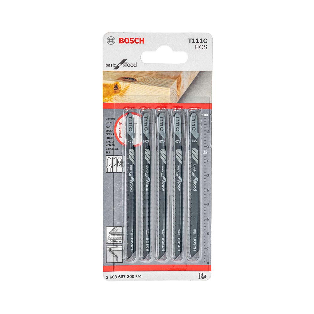 Lâmina Tico-Tico Bosch 75mm p/ Madeira 9 Dentes 5Pç Basic for Wood T111C em Oferta na Shopee