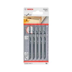 Lâmina Tico-Tico Bosch 75mm p/ Madeira 9 Dentes 5Pç Basic for Wood T111C