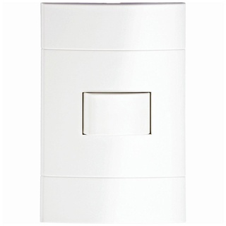 Conjunto 1 Interruptor Simples 10A 250V 4X2 Branco Lunare