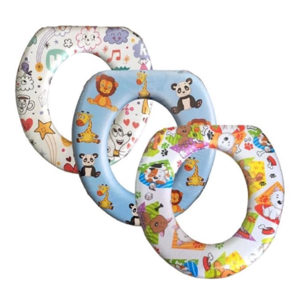 Assento Sanitário Redutor Infantil Almofadado Várias Estampas em Oferta na Shopee