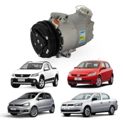 Compressor de Ar Condicionado Gol Saveiro Voyage Fox Spacefox VW CS20053 Original Delphi Novo