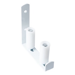 Guia Para Portão (branco) Com Roletes 30mm X 70 Mm