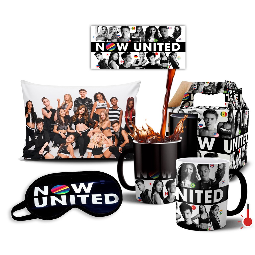 Caneca Mágica + Kit Personalizado Grupo Now United - Mod 002