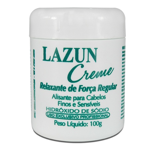 Creme Alisante Lazun Regular 100g Relaxamento Hidr de Sódio em Oferta na Shopee