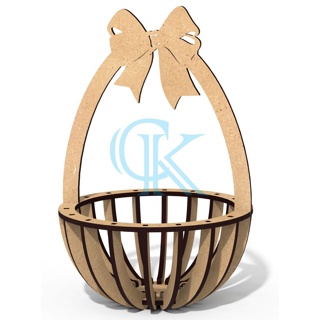 Kit 20 Cesta Ovos De Páscoa Mdf 3mm Cru em Oferta na Shopee