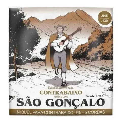 Encordoamento P/ contrabaixo 5 cordas 045- São Gonçalo