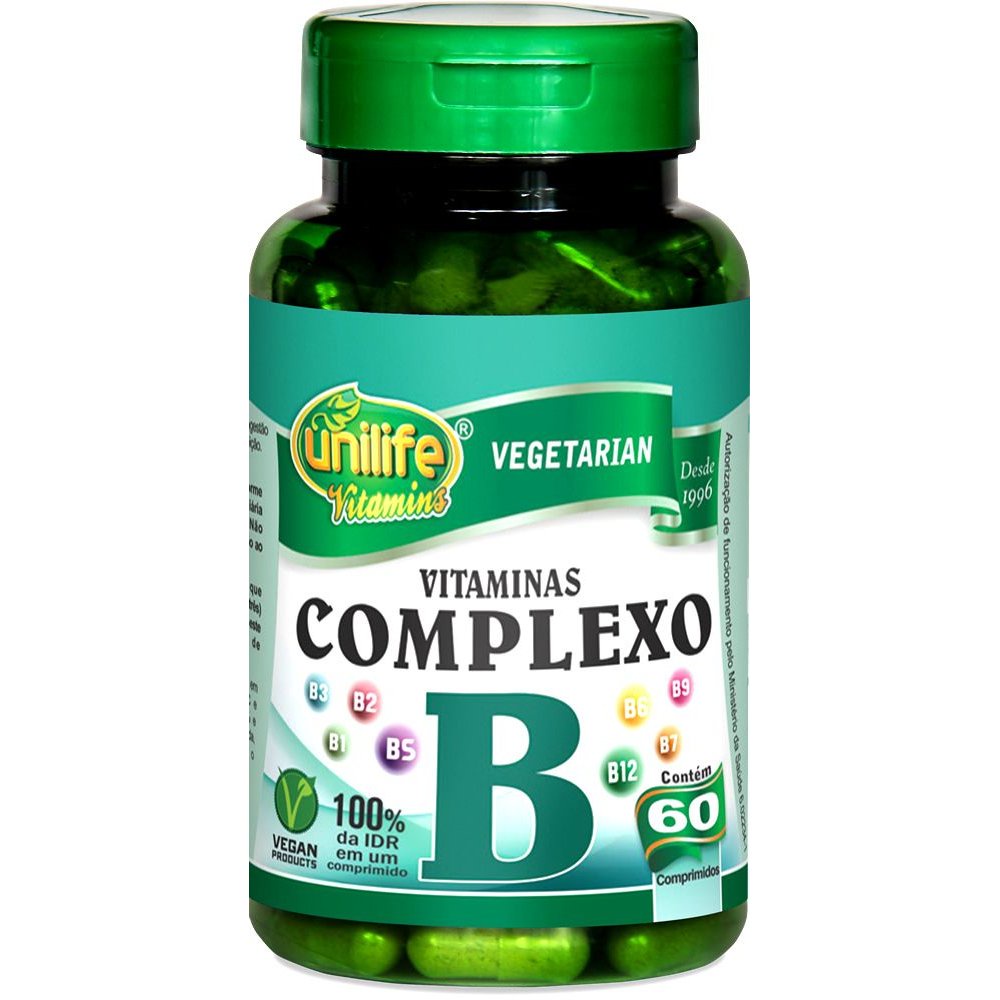 Complexo B 60 Comprimidos 500mg - Unilife PRONTA ENTREGA | Shopee Brasil