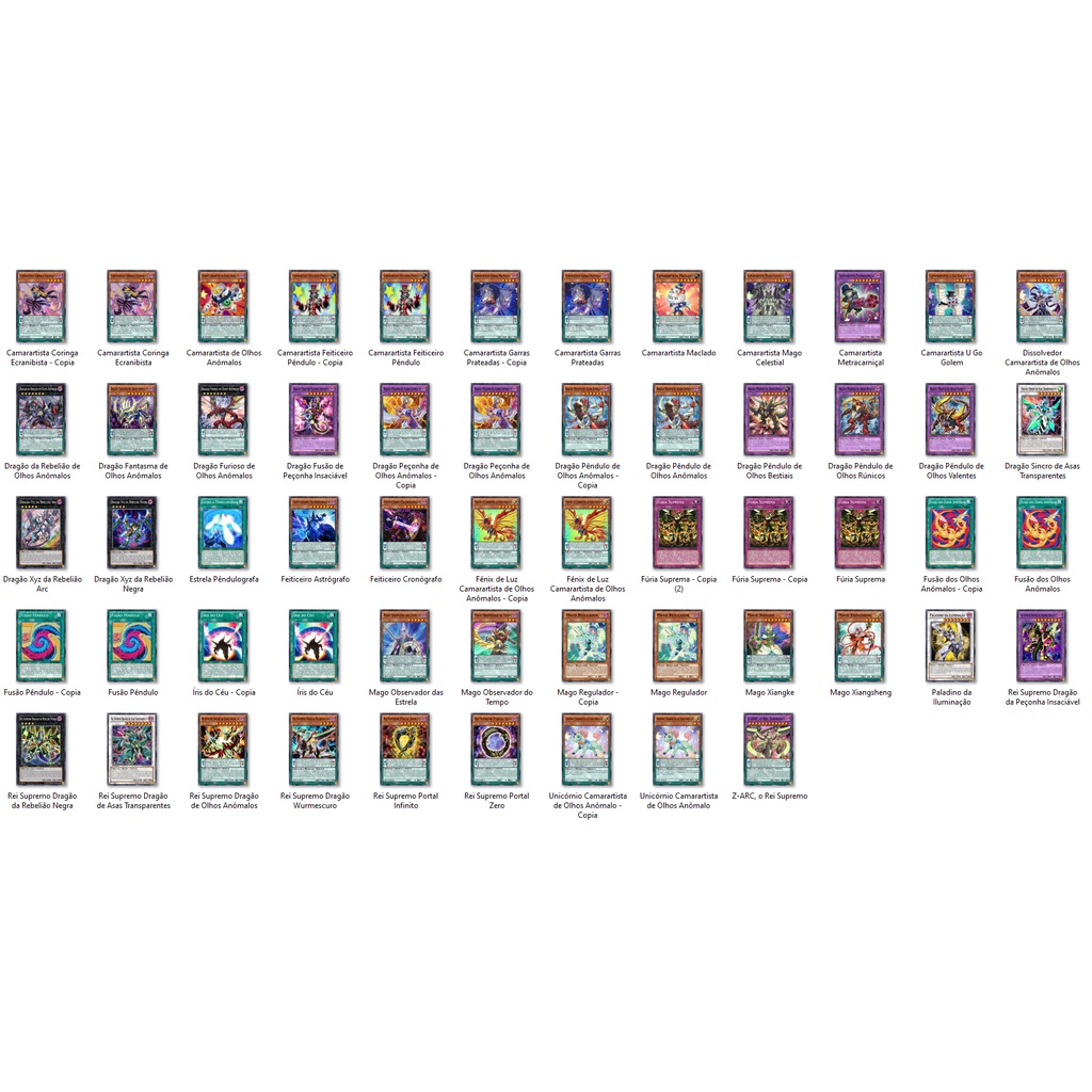 Cartas Yugioh - Deck Yuya Z Arc Deck Pendulo 57 cartas ORICA TCG Yu-Gi-Oh