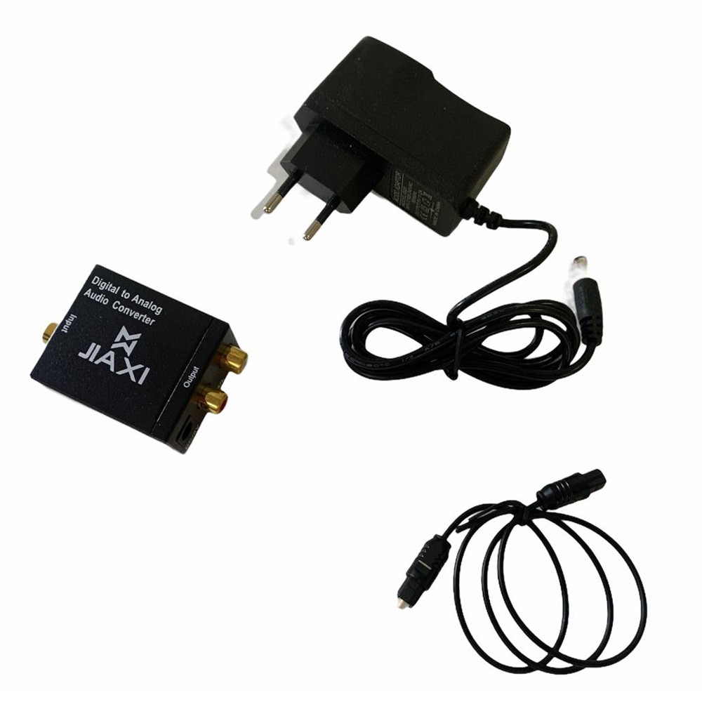 Conversor Audio Digital Fibra Optica P/ Audio Analogico Rca