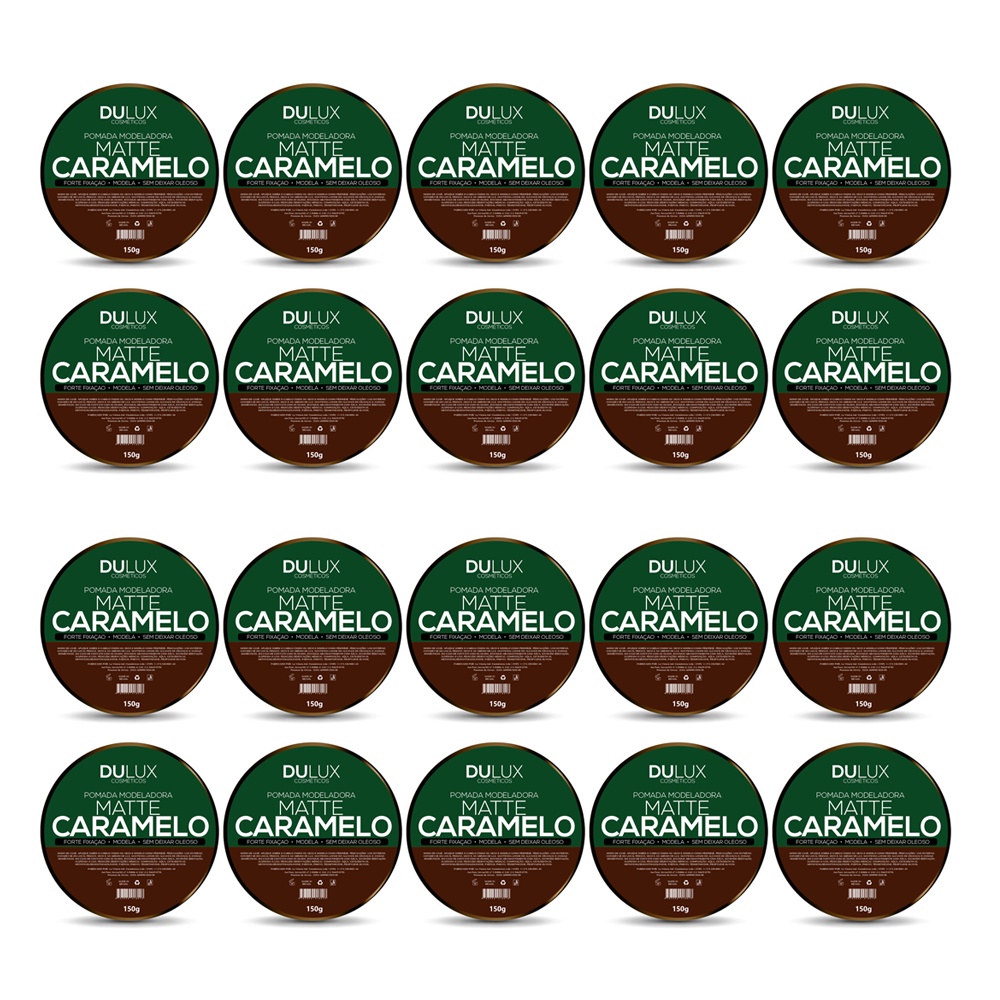 20 Cera Modeladora Matte Caramelo Ultra Fixação 150g Dulux Cabelo e Barba em Oferta na Shopee
