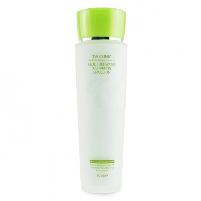 3w clinic aloe full water activating emulsion 150g