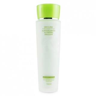 3w clinic aloe full water activating emulsion 150g em Oferta na Shopee