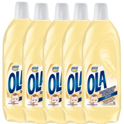 Kit com 5 Lava Roupas Ola Bebê 1L Cada