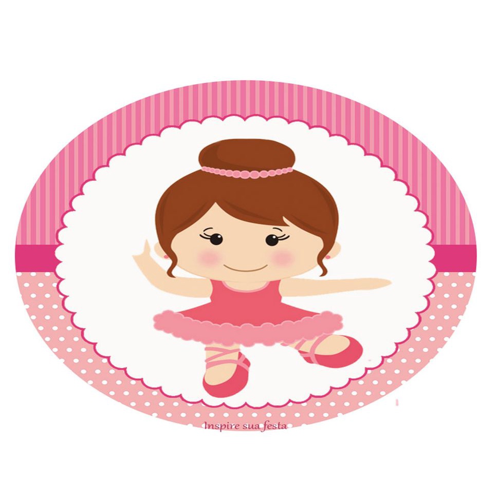Bailarina Sapatilhas Balé Papel De Arroz Para Bolos A4 #12