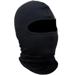 Touca Ninja Preta/Branca Balaclava Algodão Frio Resistente