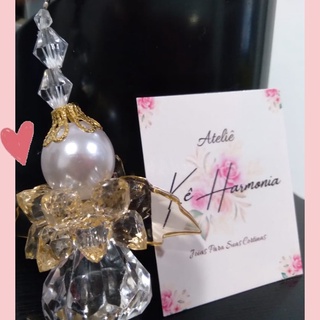 Chaveiro Lembrancinha de Anjo Decorativo Lembrancinha de Aniversario Batizado Catequese