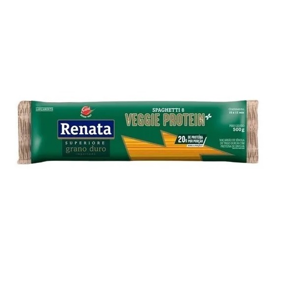 Macarrão Renata Veggie Protein+ 500g Espaguete 8 em Oferta na Shopee