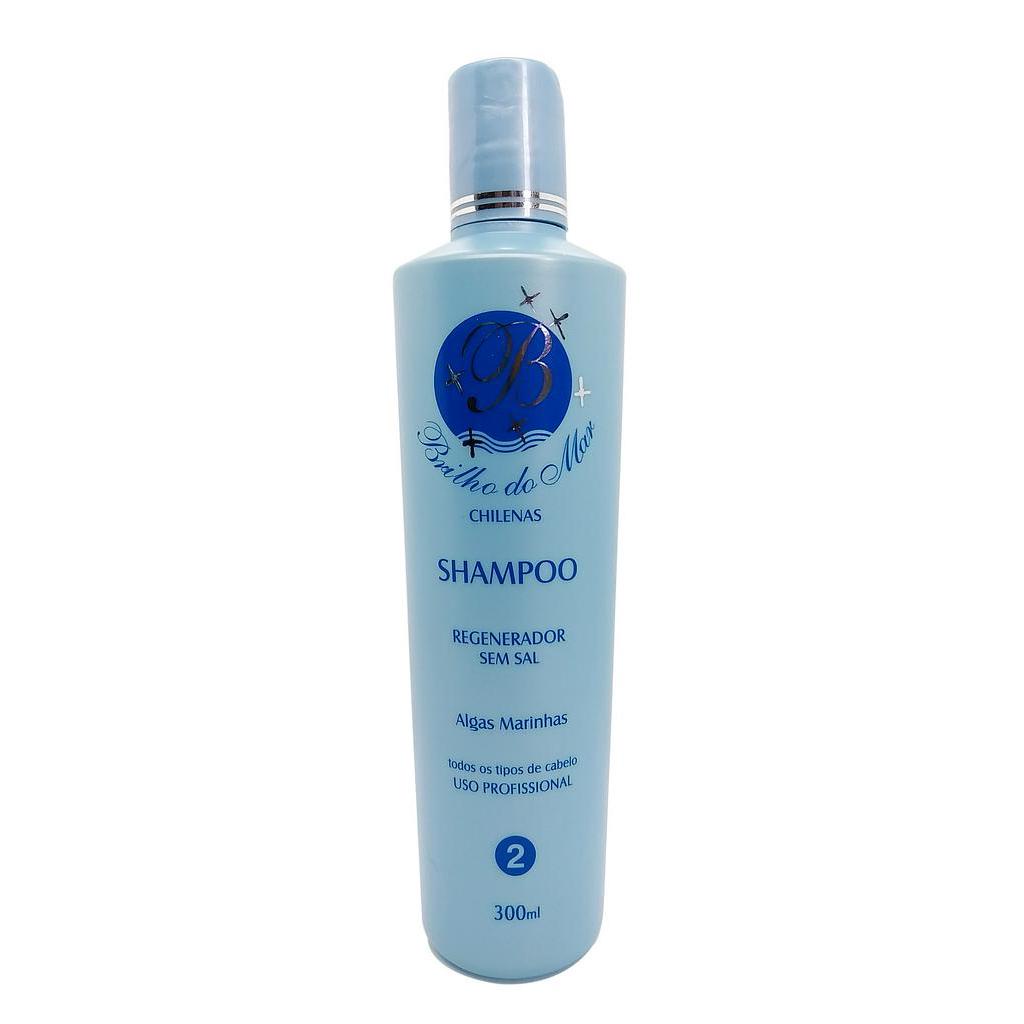 Shampoo Regenerador Sem Sal De Algas Marinhas 300ml - Linha Brilho Do ...