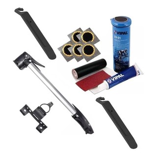 Kit Remendo Reparo Selante Camara + Mini Bomba Bike Espatula em Oferta na Shopee