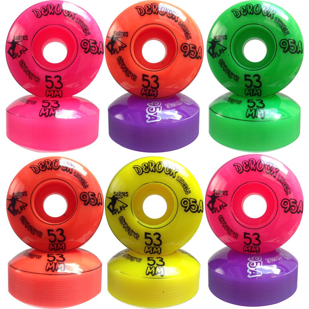 Roda De Skate Derock 53mm 95A Series Play