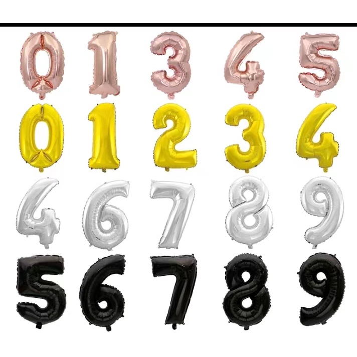 Balao Numero 70cm Metalizado em Oferta na Shopee