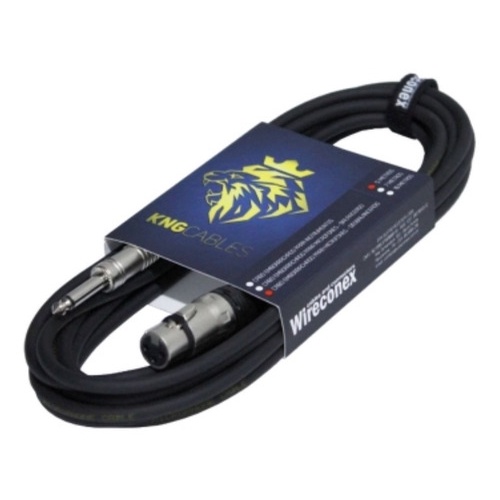 Cabo Microfone Emborrachado Xlr X P10 5m Wireconex Mcd-05kng