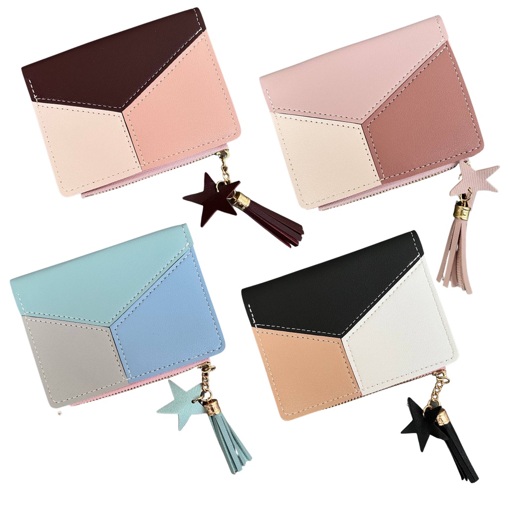 Carteira Feminina Slim com Pingente - Espaço para Moedas e Cartões Carteira Feminina Slim com Pingente - Espaço para Moedas e Cartões