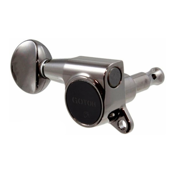 Tarraxa Gotoh Cosmo Black Para Guitarra Reversa SG38105