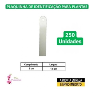 Plaquinha / Placa de Identificação de Plantas Mod E-08cm Kit com 250 und em Oferta na Shopee