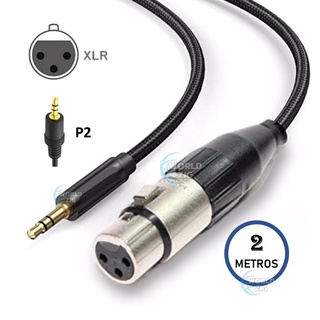 Cabo Estéreo Balanceado Para Microfone Condensador XLR x P2