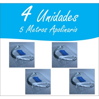 4 Pacotes de Fibra De Vidro Apolinario de 5,00 Metros Fio a Fio Alongamento De Unhas